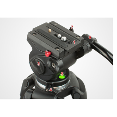 Jieyang 0606B 185cm Profesyonel Video Tripod