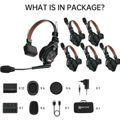 Hollyland Solidcom C1 PRO-6S Profesyonel Kablosuz Intercom Sistemi (6 Kullanıcı)