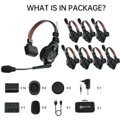 Hollyland Solidcom C1 PRO-8S Profesyonel Kablosuz Intercom Sistemi (8 Kullanıcı)