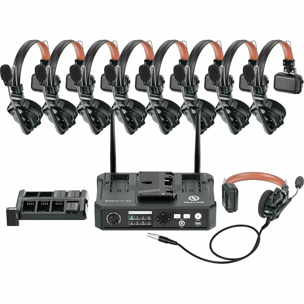Hollyland Solidcom C1 PRO Hub- 8S Profesyonel Kablosuz Intercom Sistemi (9 Kullanıcı)