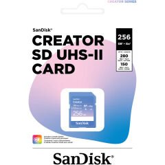 Sandisk 256GB Creator UHS-II 280MB/s V60 SDXC Kart