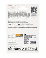 Kodak 32GB UHS-I U3/V30/A1 MicroSD Kart + Adaptör (Kırmızı)