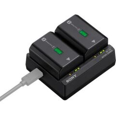 Sony BC-ZD1 İkili NP-FZ100 Şarj Cihazı (Adaptör ve USB-C Kablo Hariç)
