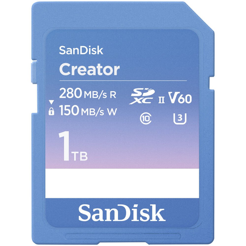Sandisk 1TB Creator UHS-II 280MB/s V60 SDXC Kart