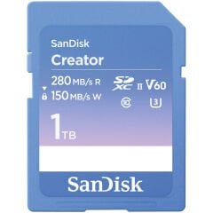 Sandisk 1TB Creator UHS-II 280MB/s V60 SDXC Kart