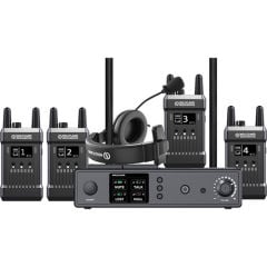 Hollyland Mars T1000 Kablosuz Intercom Sistemi (1 Alıcı 4 Verici)