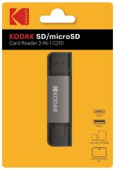 Kodak C210 SD/microSD Kart Okuyucu 2in1