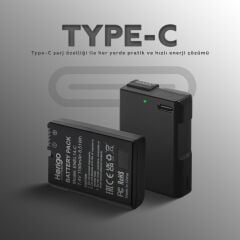 Herigo EN-EL14-C 1150mAh Type-C Şarjlı