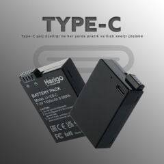 Herigo LP-E8-C 1350mAh Type-C Şarjlı Batarya