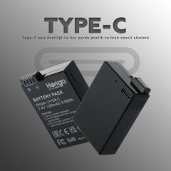 Herigo LP-E8-C 1350mAh Type-C Şarjlı Batarya