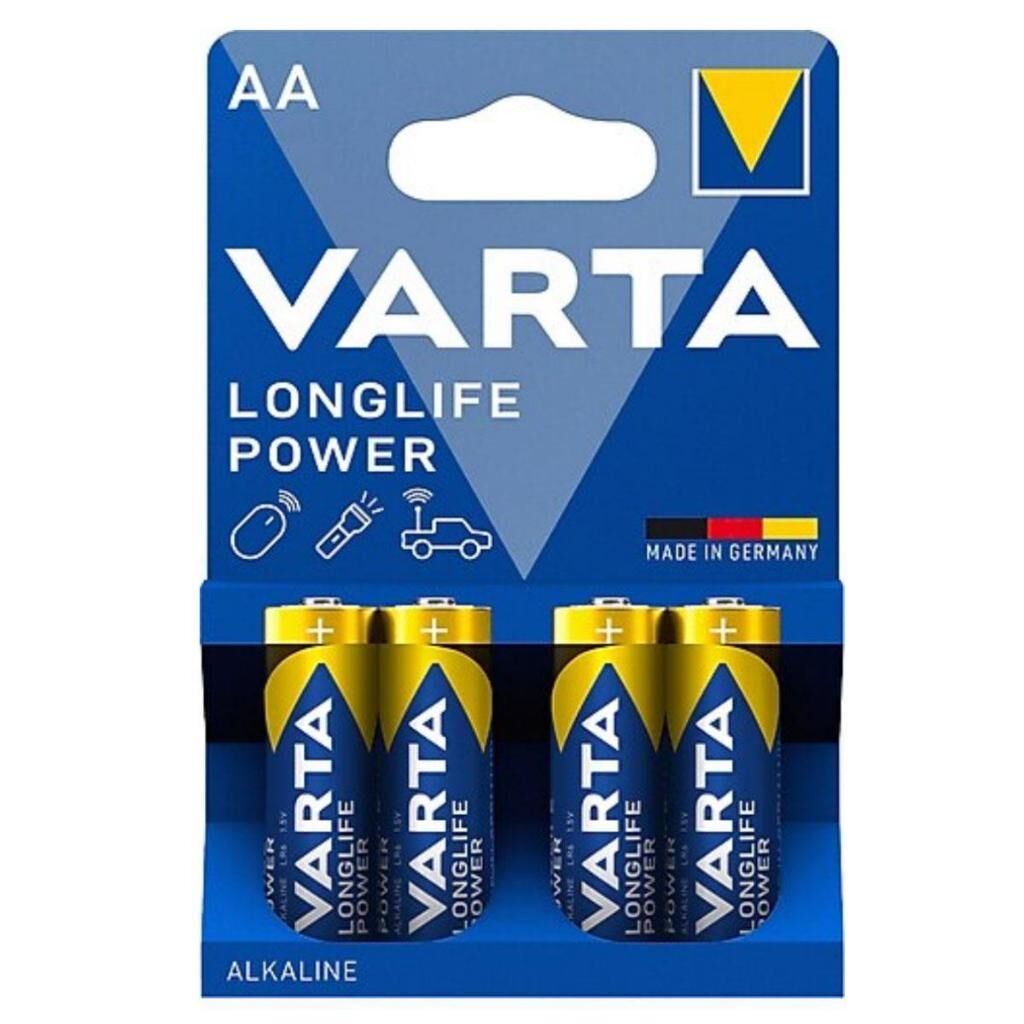 Varta AA Longlife Power 4'lü Alkalin Kalem Pil (SKT: 12-2032)
