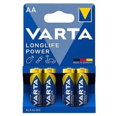 Varta AA Longlife Power 4'lü Alkalin Kalem Pil (SKT: 12-2032)