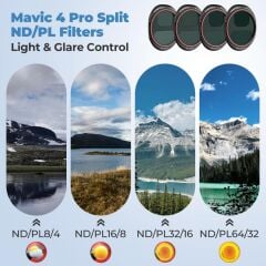 Freewell Mavic 4 Pro Split ND/PL 4 Pack Filtre Seti (FW-M4P-BRG)