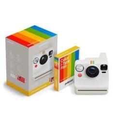 Polaroid Now Gen3 (Beyaz) + Color Film Bundle (8 Film)