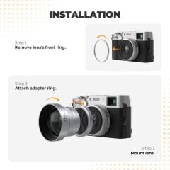 Freewell 1.5X Telephoto Lens Gri (Fuji X100 Serisi) FW-FU-XTP