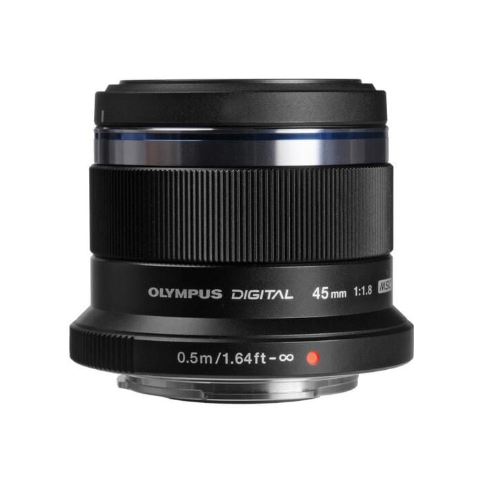 Olympus M. Zuiko 45mm f/1.8 ED Lens (Siyah)
