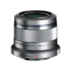 Olympus M. Zuiko 45mm f/1.8 ED Lens (Gümüş)