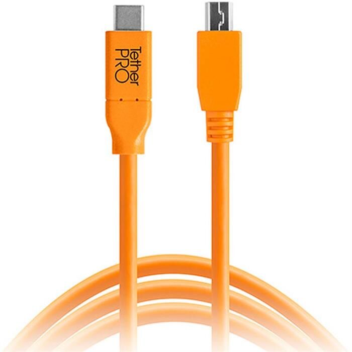 Tether Tools CUC2515-ORG 4.6m USB Kablosu (USB-C - 5Pin Micro USB)
