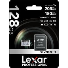 Lexar 128GB Silver Plus 205MB/s microSDXC Hafıza Kartı