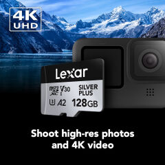 Lexar 128GB Silver Plus 205MB/s microSDXC Kart