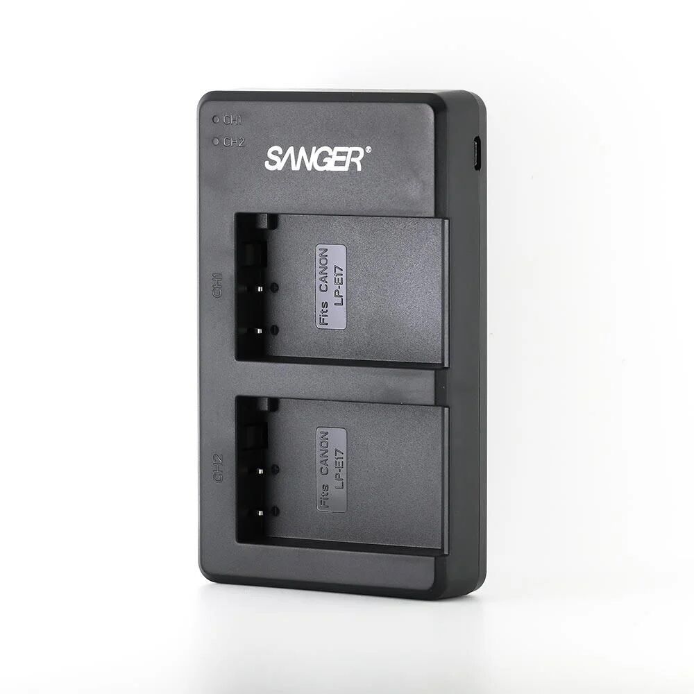 Sanger LP-E17 Canon İkili USB Şarj Cihazı (Fiş Adaptörü Hariç)