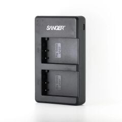 Sanger LP-E17 Canon İkili USB Şarj Cihazı (Fiş Adaptörü Hariç)