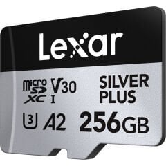 Lexar 256GB Silver Plus 205MB/s microSDXC Hafıza Kartı