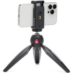 Manfrotto Pixi Smart Mini Tripod + Phone Clamp (Siyah)
