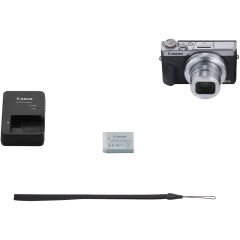 Canon PowerShot G7 X Mark III Fotoğraf Makinesi (Gümüş)