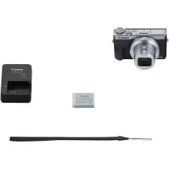 Canon PowerShot G7 X Mark III Fotoğraf Makinesi (Gümüş)