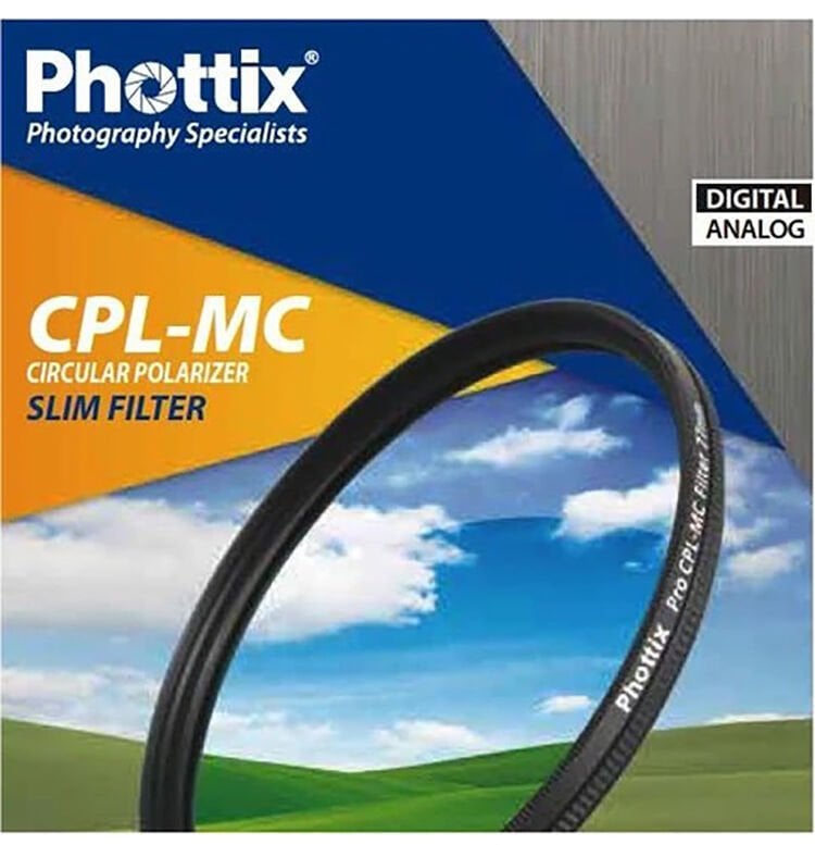 Phottix 72mm CPL (Circular Polarize) MC Multi Coated Slim Filtre