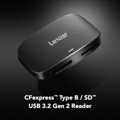 Lexar RW520 CFexpress Type-B/SD USB 3.2 Gen2 Kart Okuyucu
