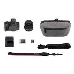 Canon EOS R100 18-45mm + Çanta + 64GB Travel Kit