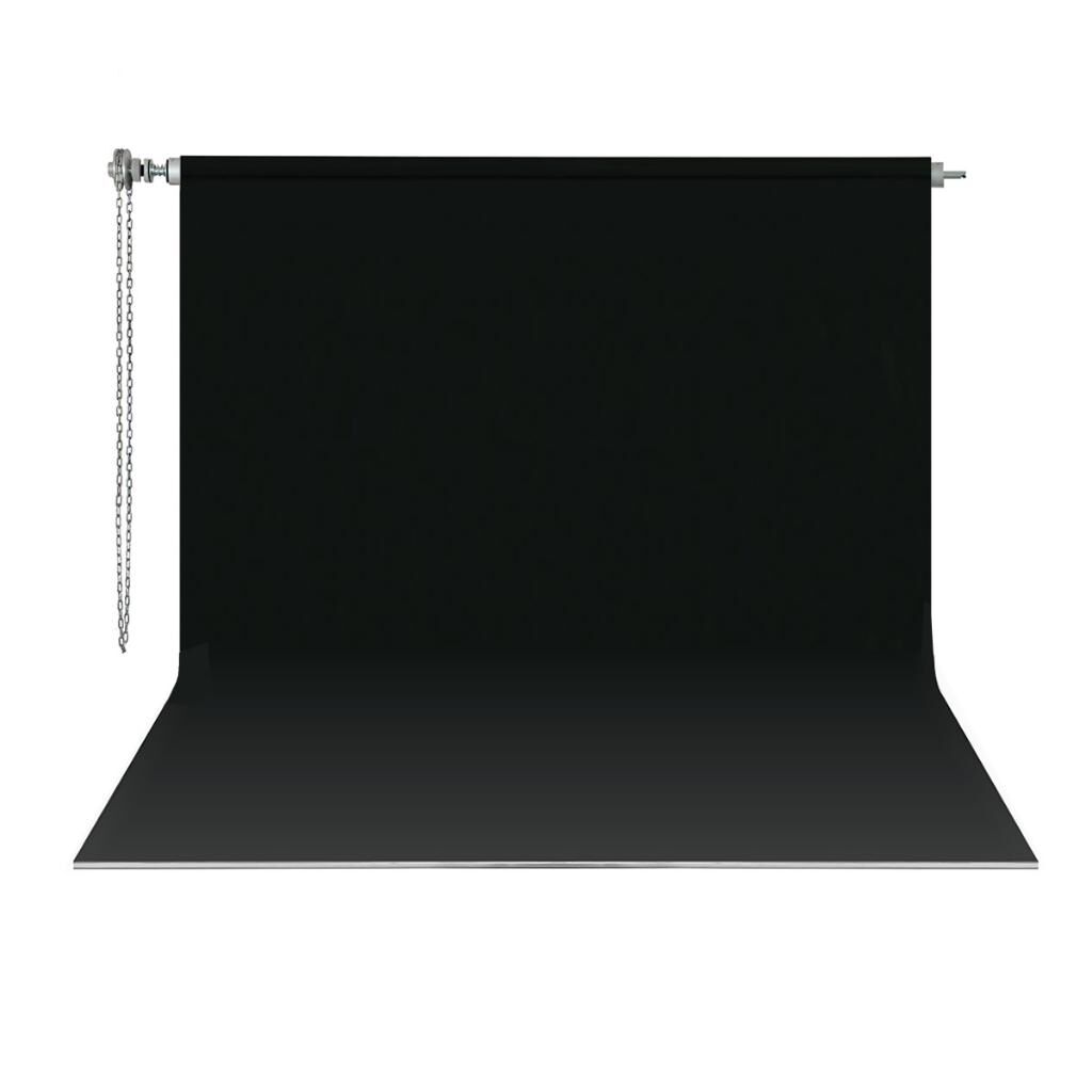 Gdx Sonsuz Siyah Fon Perde (Kumaş) 2.70x5.80 Metre, Boru, Makara, Zincir