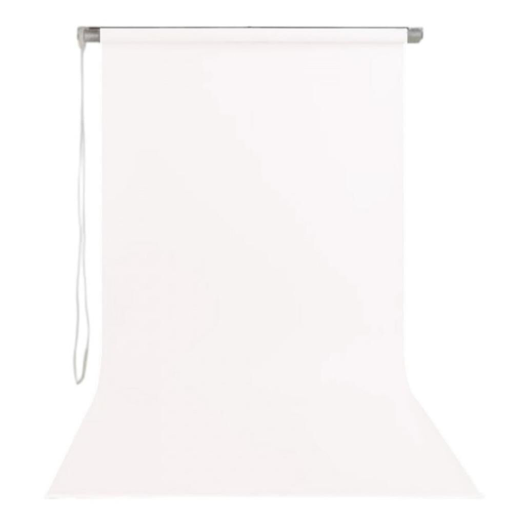 Gdx Sonsuz Beyaz Fon Perde (Kumaş) 190x400cm, Boru, Makara, Zincir