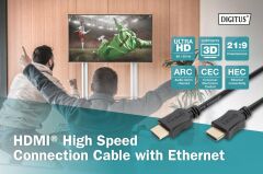 Assmann Digitus 10m Altın Uçlu HDMI Kablo (HDMI - HDMI)