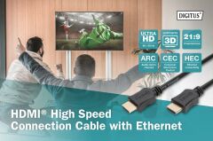 Assmann Digitus 5m Altın Uçlu HDMI Kablo (HDMI - HDMI)