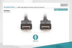 Assmann Digitus 5m Altın Uçlu HDMI Kablo (HDMI - HDMI)