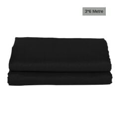 GDX Kumaş Fon Siyah (3x6 Metre) Katlanabilir / Yıkanabilir