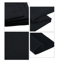 GDX Kumaş Fon Siyah (3x6 Metre) Katlanabilir / Yıkanabilir