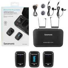 Saramonic Blink500 ProX B2R Ses Kayıt Özellikli Kablosuz Yaka Mikrofonu