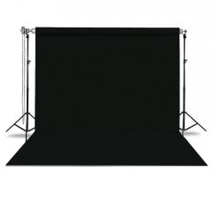 GDX Seyyar Siyah Fon Perde (Kumaş) 2.70x5.80 Metre