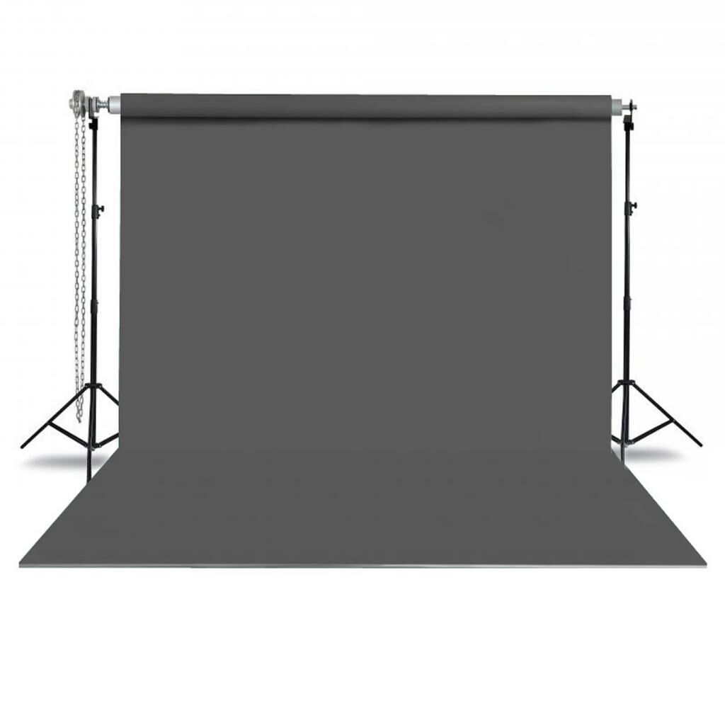 GDX Seyyar Gri Fon Perde (Kumaş) 2.70x5.80 Metre