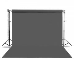 GDX Seyyar Gri Fon Perde (Kumaş) 2.70x5.80 Metre