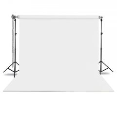 GDX Seyyar Beyaz Fon Perde (Kumaş) 2.70x5.80 Metre