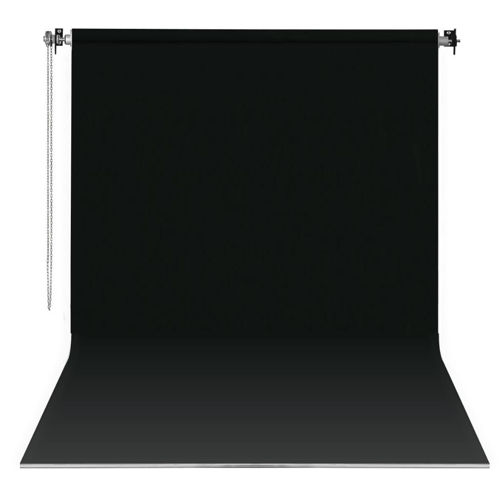 GDX Sabit Kumaş Siyah Fon Perde 2.70x5.80 Metre - Tavan ve Duvar İçin