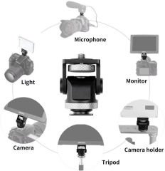 Milica MBH-09 Kamera Üstü Metal Monitör Adaptörü