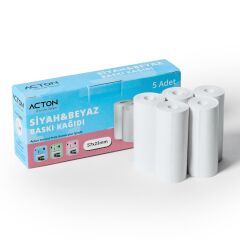 Acton Instant Print Paper Siyah Beyaz (5 Roll)