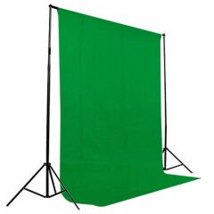 GDX Seyyar Yeşil Fon Perde (Katlanabilir Kumaş) 3x6 Metre