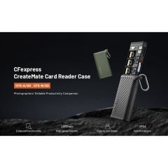 Pgytech P-GM-168 CFexpress CreateMate Card Reader Type A/SD (Moss Green)